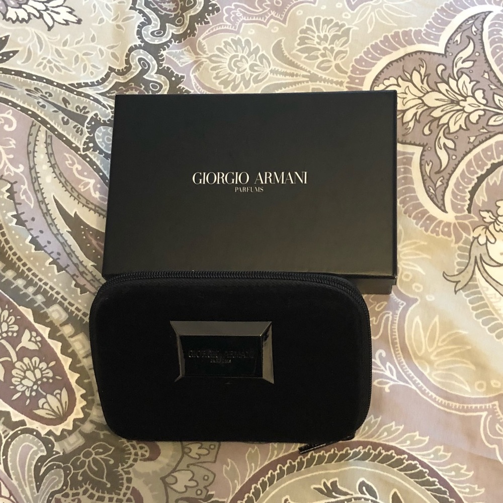 Giorgio Armani velvet mini-clutch